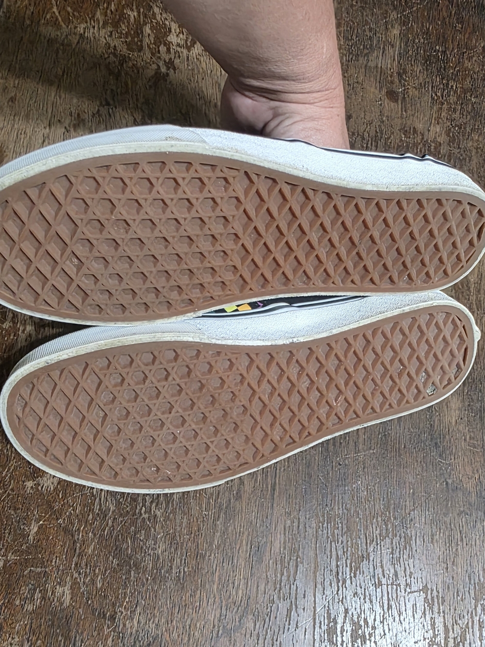 Vans Slip-On Checkerboard Loafers in Black, Yellow, Blue, Purple - Picture 2 of 3